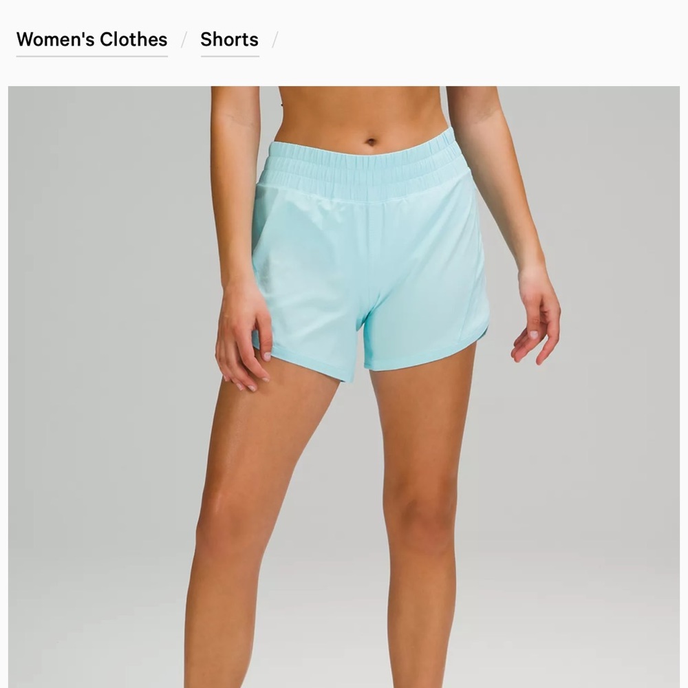 Lululemon size 20 icing blue shorts